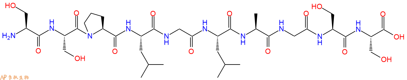 专肽生物产品H2N-Ser-Ser-Pro-Leu-Gly-Leu-Ala-Gly-Ser-Ser-OH