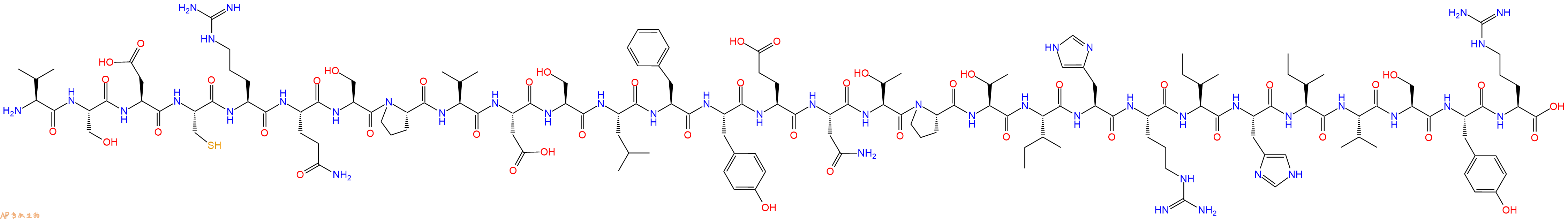 专肽生物产品H2N-Val-Ser-Asp-Cys-Arg-Gln-Ser-Pro-Val-Asp-Ser-Leu-Phe-Tyr-Glu-Asn-Thr-Pro-Thr-Ile-His-Arg-Ile-His-Ile-Val-Ser-Tyr-Arg-OH
