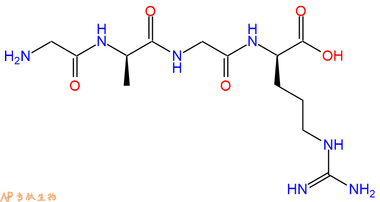 专肽生物产品H2N-Gly-DAla-Gly-DArg-OH