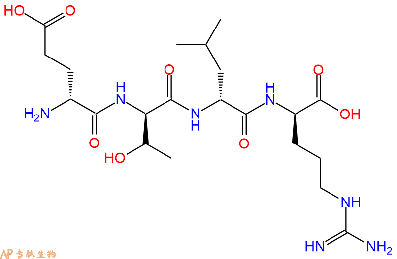 专肽生物产品H2N-DGlu-DThr-DLeu-DArg-OH