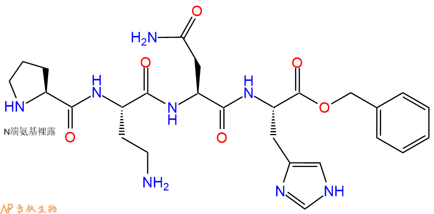 专肽生物产品H2N-Pro-Dab-Asn-His-OBzl