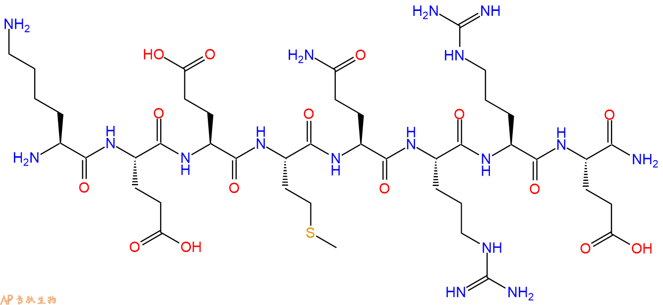 专肽生物产品H2N-Lys-Glu-Glu-Met-Gln-Arg-Arg-Glu-CONH2