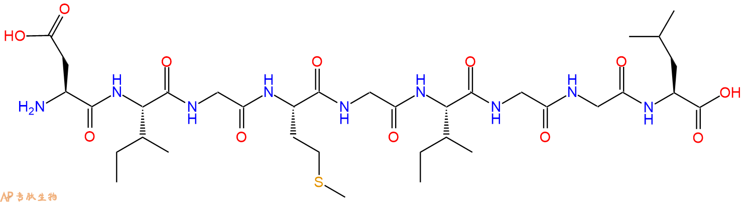 专肽生物产品H2N-Asp-Ile-Gly-Met-Gly-Ile-Gly-Gly-Leu-OH