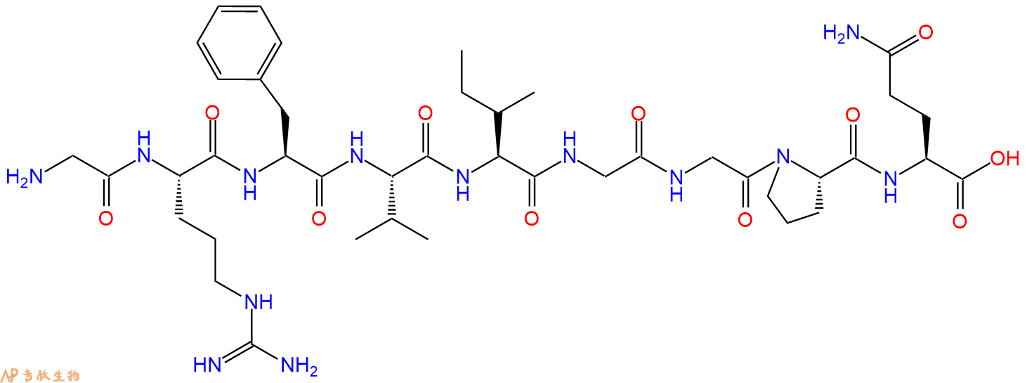 专肽生物产品H2N-Gly-Arg-Phe-Val-Ile-Gly-Gly-Pro-Gln-OH