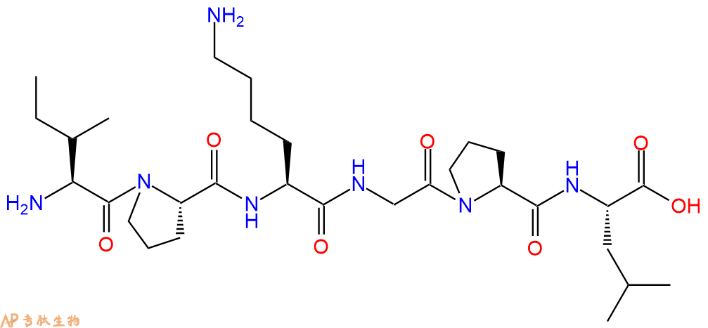 专肽生物产品H2N-Ile-Pro-Lys-Gly-Pro-Leu-OH