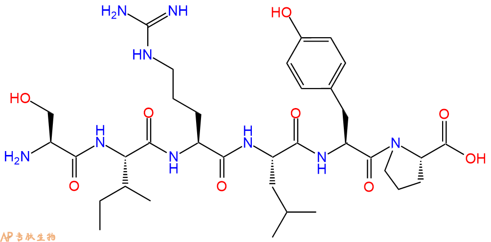 专肽生物产品H2N-Ser-Ile-Arg-Leu-Tyr-Pro-OH