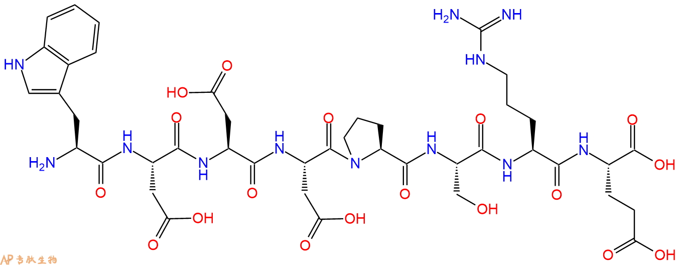 专肽生物产品H2N-Trp-Asp-Asp-Asp-Pro-Ser-Arg-Glu-OH