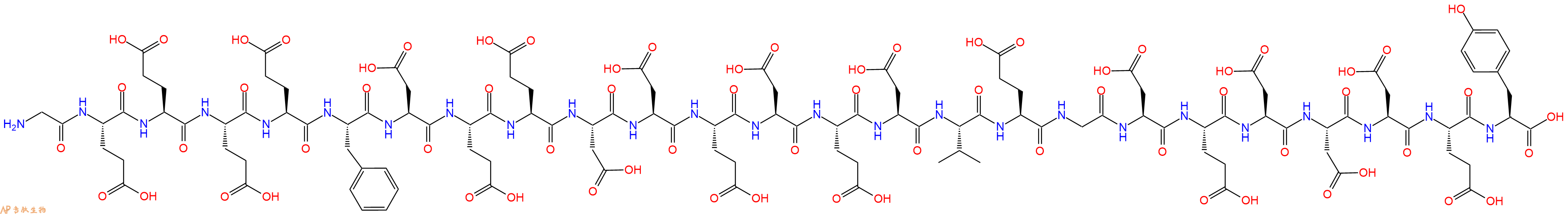 专肽生物产品H2N-Gly-Glu-Glu-Glu-Glu-Phe-Asp-Glu-Glu-Asp-Asp-Glu-Asp-Glu-Asp-Val-Glu-Gly-Asp-Glu-Asp-Asp-Asp-Glu-Tyr-OH