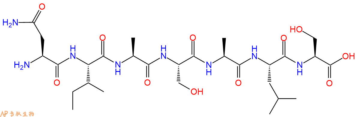 专肽生物产品H2N-Asn-Ile-Ala-Ser-Ala-Leu-Ser-OH