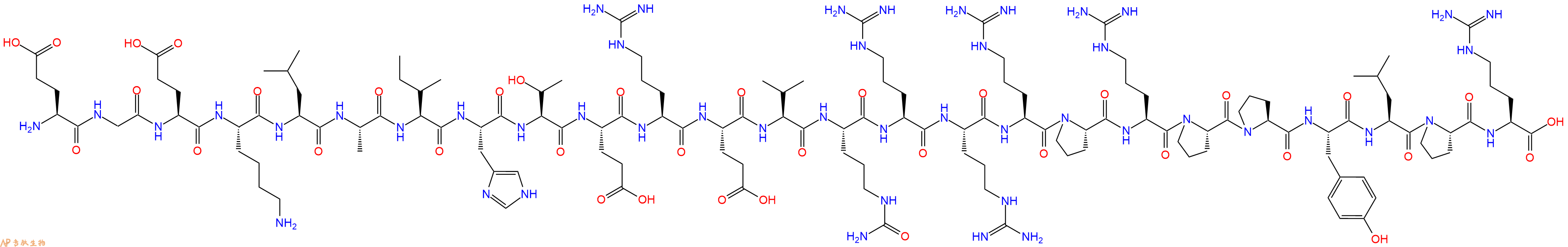 专肽生物产品H2N-Glu-Gly-Glu-Lys-Leu-Ala-Ile-His-Thr-Glu-Arg-Glu-Val-Cit-Arg-Arg-Arg-Pro-Arg-Pro-Pro-Tyr-Leu-Pro-Arg-OH