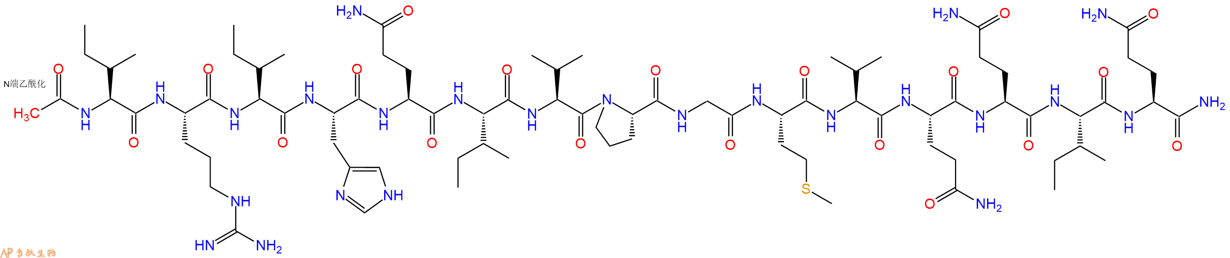 专肽生物产品Ac-Ile-Arg-Ile-His-Gln-Ile-Val-Pro-Gly-Met-Val-Gln-Gln-Ile-Gln-CONH2