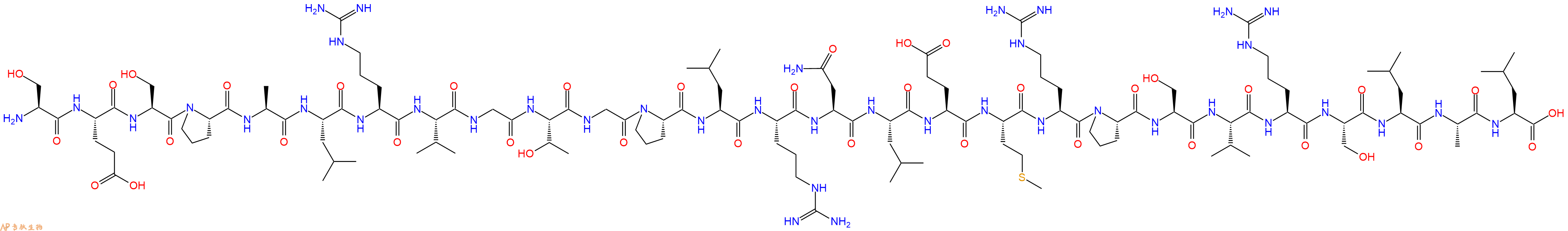 专肽生物产品H2N-Ser-Glu-Ser-Pro-Ala-Leu-Arg-Val-Gly-Thr-Gly-Pro-Leu-Arg-Asn-Leu-Glu-Met-Arg-Pro-Ser-Val-Arg-Ser-Leu-Ala-Leu-OH