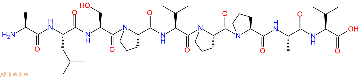 专肽生物产品H2N-Ala-Leu-Ser-Pro-Val-Pro-Pro-Ala-Val-OH