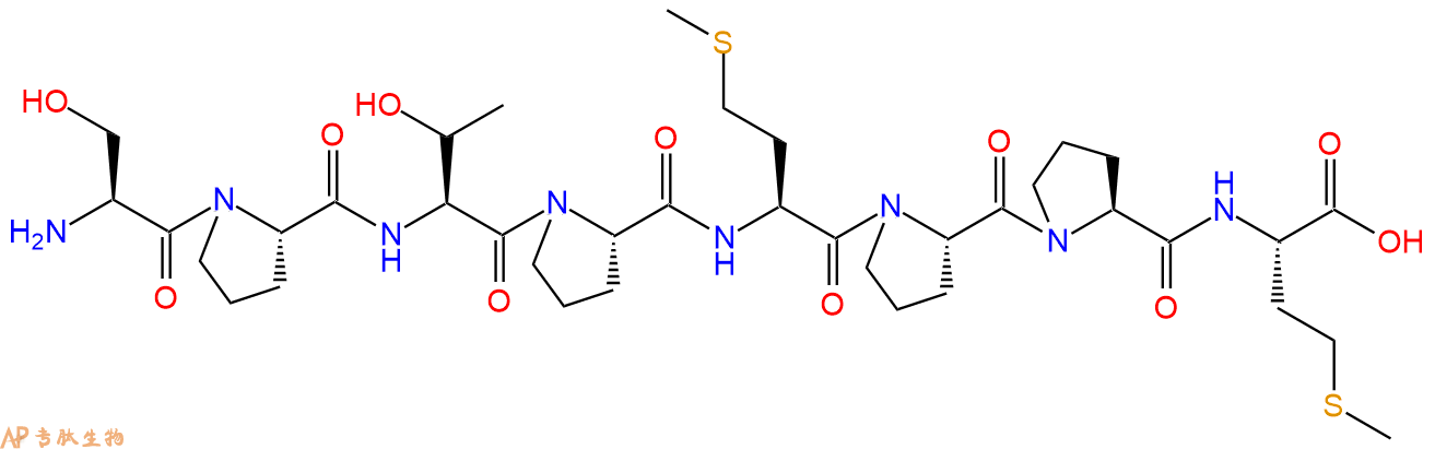专肽生物产品H2N-Ser-Pro-Thr-Pro-Met-Pro-Pro-Met-OH