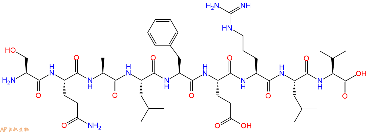 专肽生物产品H2N-Ser-Gln-Ala-Leu-Phe-Glu-Arg-Leu-Val-OH