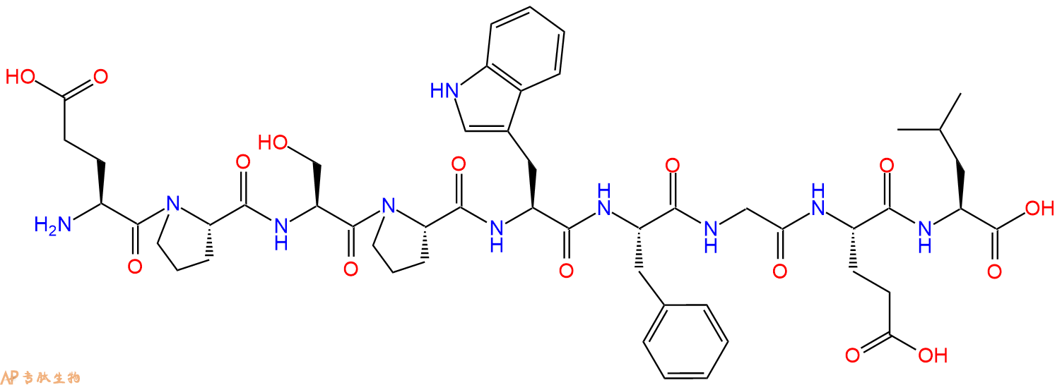 专肽生物产品H2N-Glu-Pro-Ser-Pro-Trp-Phe-Gly-Glu-Leu-OH