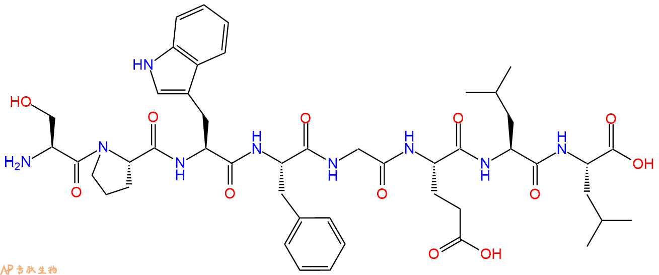 专肽生物产品H2N-Ser-Pro-Trp-Phe-Gly-Glu-Leu-Leu-OH