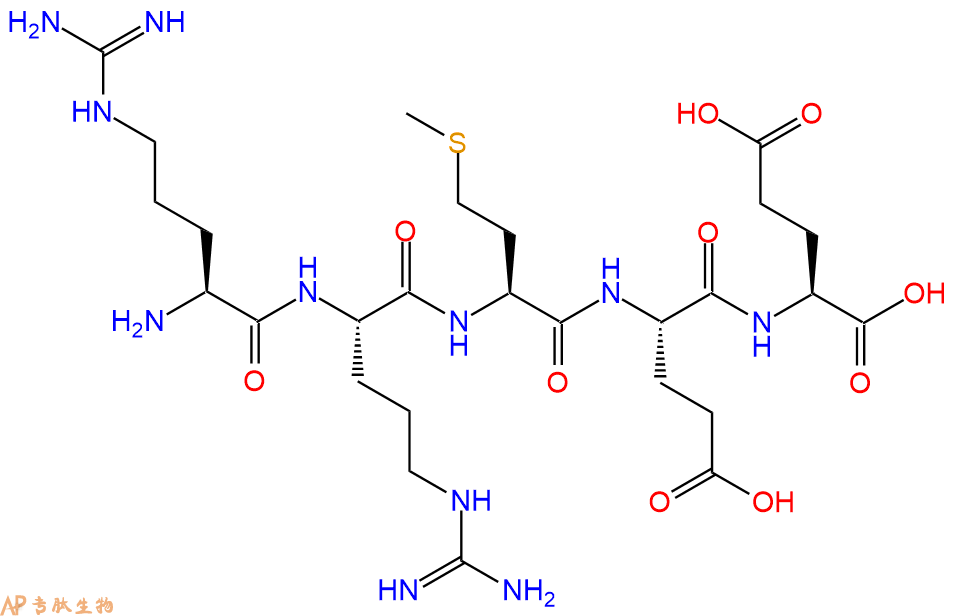 专肽生物产品H2N-Arg-Arg-Met-Glu-Glu-OH