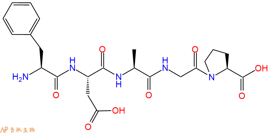 专肽生物产品H2N-Phe-Asp-Ala-Gly-Pro-OH