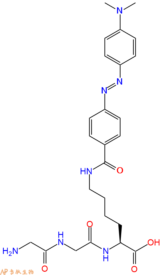 专肽生物产品H2N-Gly-Gly-Lys(Dabcyl)-OH