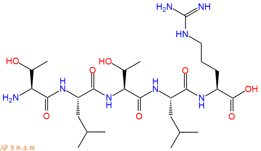 专肽生物产品H2N-Thr-Leu-Thr-Leu-Arg-OH