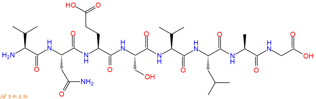 专肽生物产品H2N-Val-Asn-Glu-Ser-Val-Leu-Ala-Gly-OH