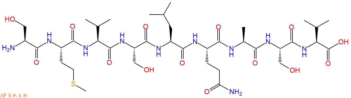 专肽生物产品H2N-Ser-Met-Val-Ser-Leu-Gln-Ala-Ser-Val-OH