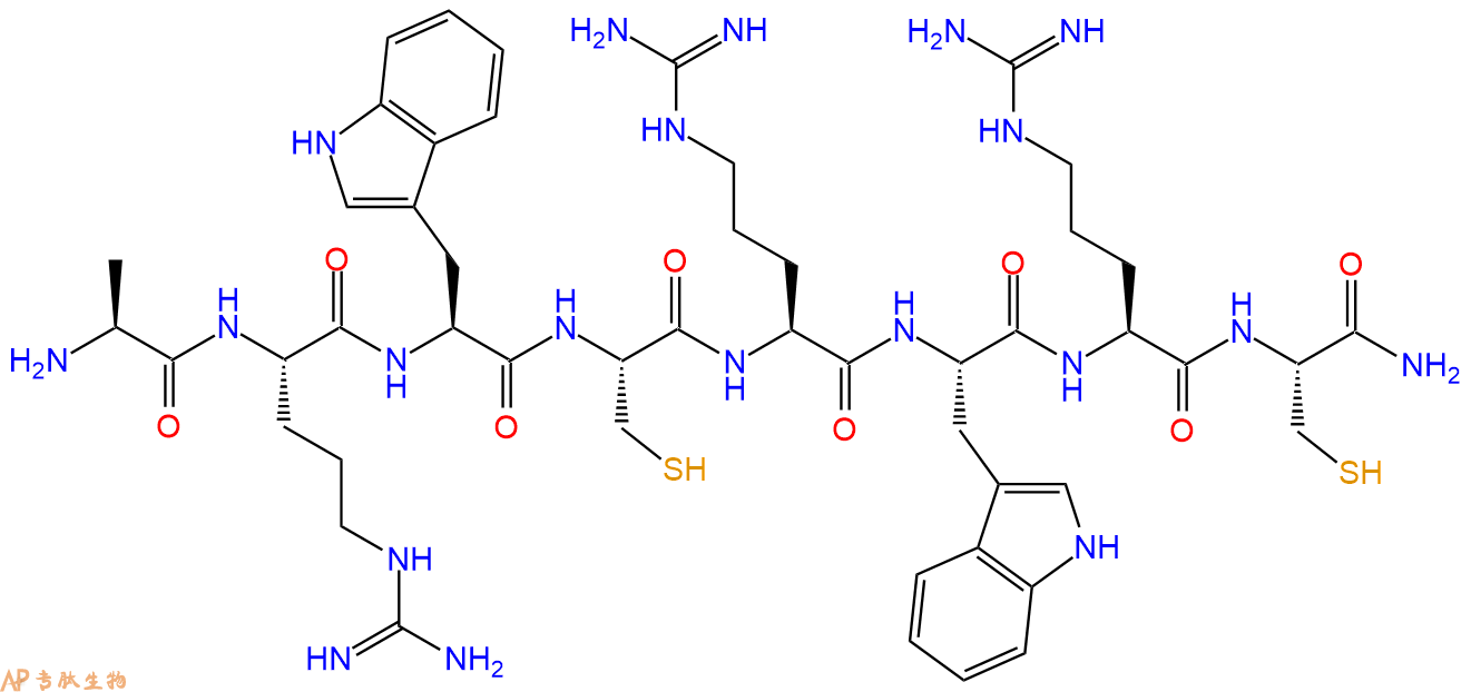 专肽生物产品H2N-Ala-Arg-Trp-Cys-Arg-Trp-Arg-Cys-CONH2