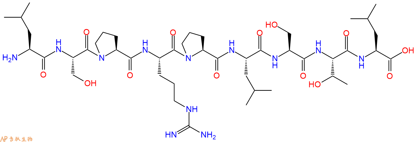 专肽生物产品H2N-Leu-Ser-Pro-Arg-Pro-Leu-Ser-Thr-Leu-OH