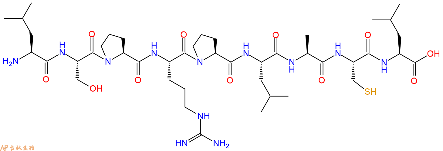 专肽生物产品H2N-Leu-Ser-Pro-Arg-Pro-Leu-Ala-Cys-Leu-OH