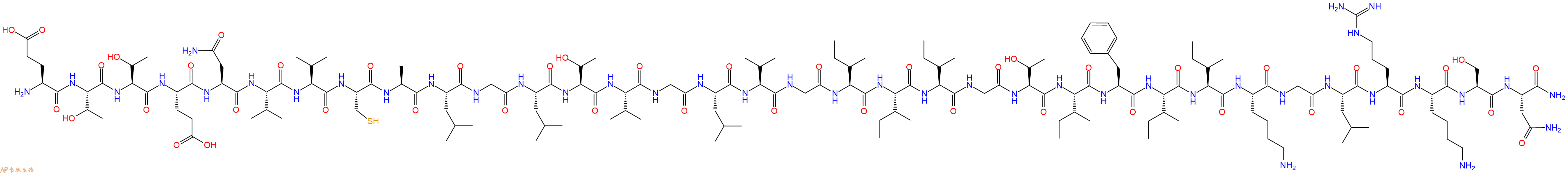 专肽生物产品H2N-Glu-Thr-Thr-Glu-Asn-Val-Val-Cys-Ala-Leu-Gly-Leu-Thr-Val-Gly-Leu-Val-Gly-Ile-Ile-Ile-Gly-Thr-Ile-Phe-Ile-Ile-Lys-Gly-Leu-Arg-Lys-Ser-Asn-CONH2