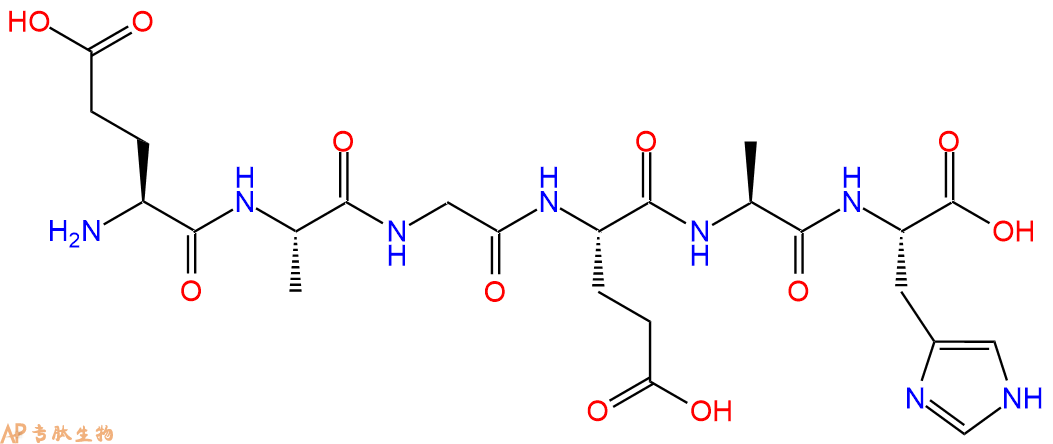 专肽生物产品H2N-Glu-Ala-Gly-Glu-Ala-His-OH