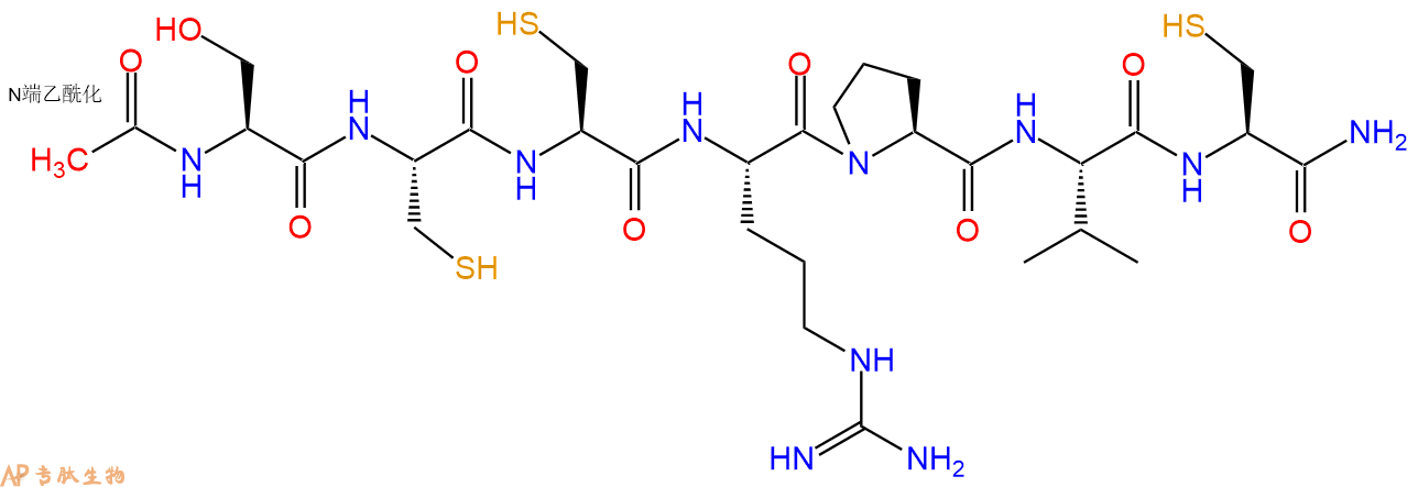 专肽生物产品Ac-Ser-Cys-Cys-Arg-Pro-Val-Cys-CONH2