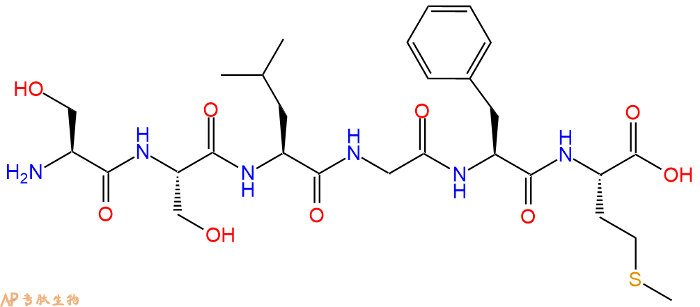 专肽生物产品H2N-Ser-Ser-Leu-Gly-Phe-Met-OH