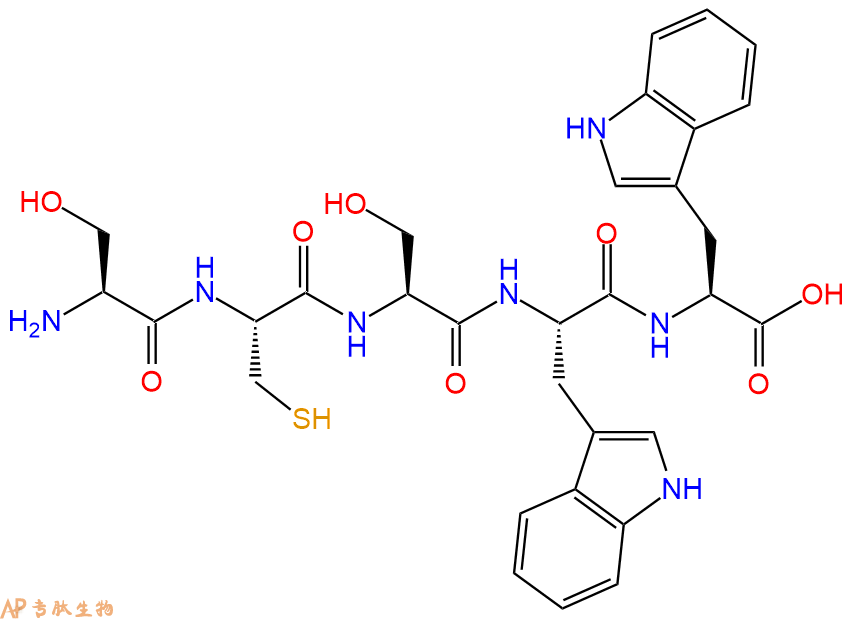 专肽生物产品H2N-Ser-Cys-Ser-Trp-Trp-OH