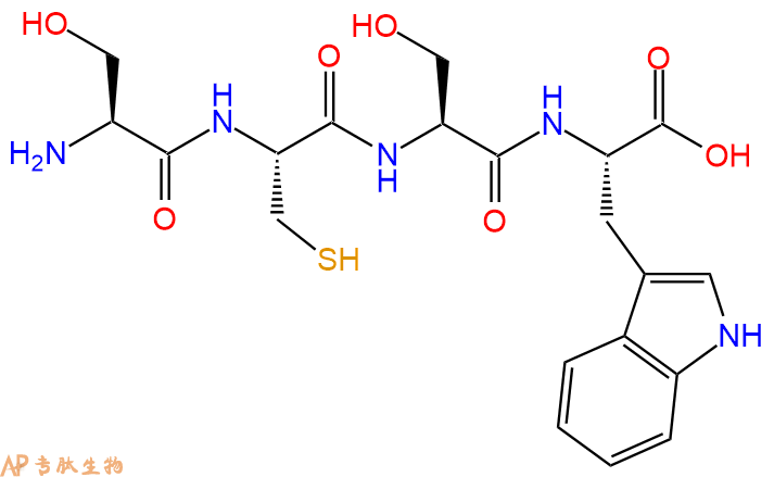 专肽生物产品H2N-Ser-Cys-Ser-Trp-OH
