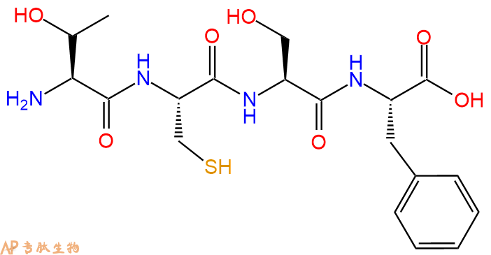 专肽生物产品H2N-Thr-Cys-Ser-Phe-OH