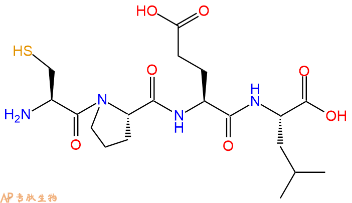 专肽生物产品H2N-Cys-Pro-Glu-Leu-OH
