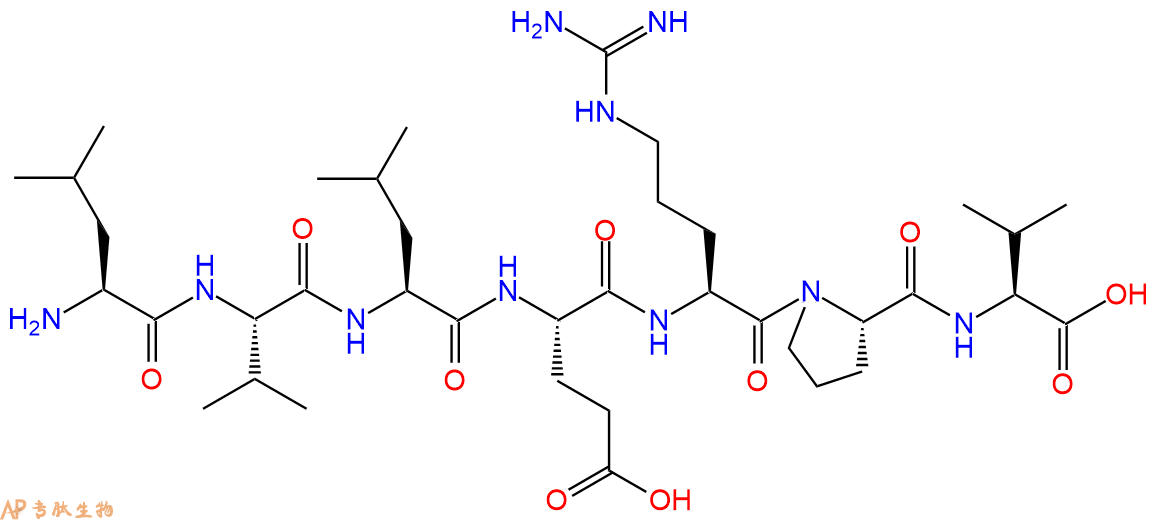 专肽生物产品H2N-Leu-Val-Leu-Glu-Arg-Pro-Val-OH