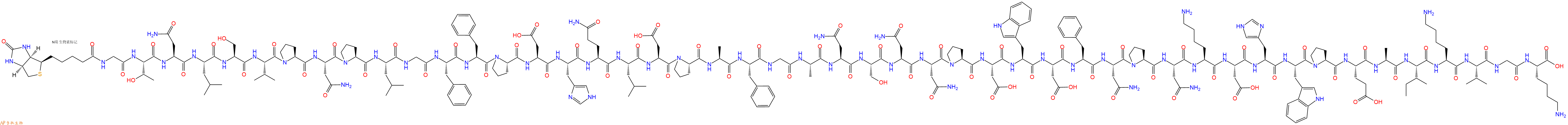 专肽生物产品Biotinyl-Gly-Thr-Asn-Leu-Ser-Val-Pro-Asn-Pro-Leu-Gly-Phe-Phe-Pro-Asp-His-Gln-Leu-Asp-Pro-Ala-Phe-Gly-Ala-Asn-Ser-Asn-Asn-Pro-Asp-Trp-Asp-Phe-Asn-Pro-Asn-Lys-Asp-His-Trp-Pro-Glu-Ala-Ile-Lys-Val-Gly-Lys-OH