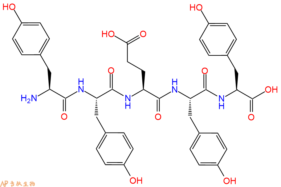 专肽生物产品H2N-Tyr-Tyr-Glu-Tyr-Tyr-OH