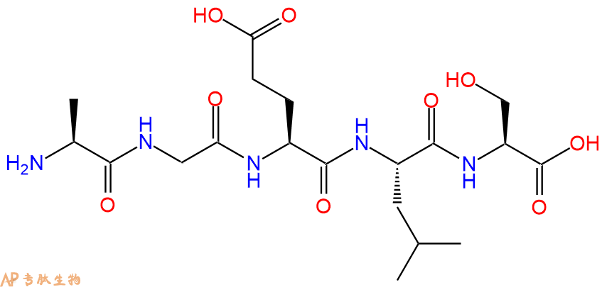 专肽生物产品H2N-Ala-Gly-Glu-Leu-Ser-OH