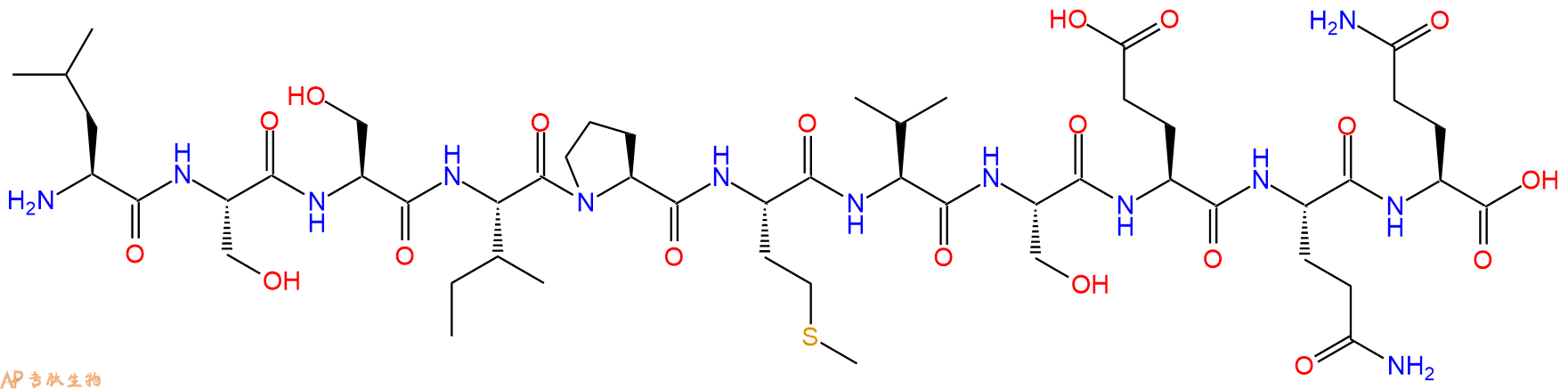 专肽生物产品H2N-Leu-Ser-Ser-Ile-Pro-Met-Val-Ser-Glu-Gln-Gln-OH