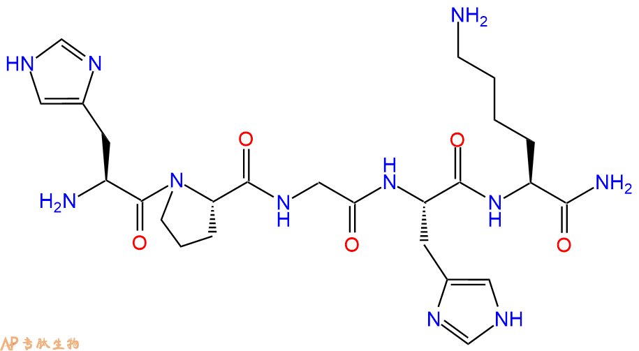 专肽生物产品H2N-His-Pro-Gly-His-Lys-CONH2