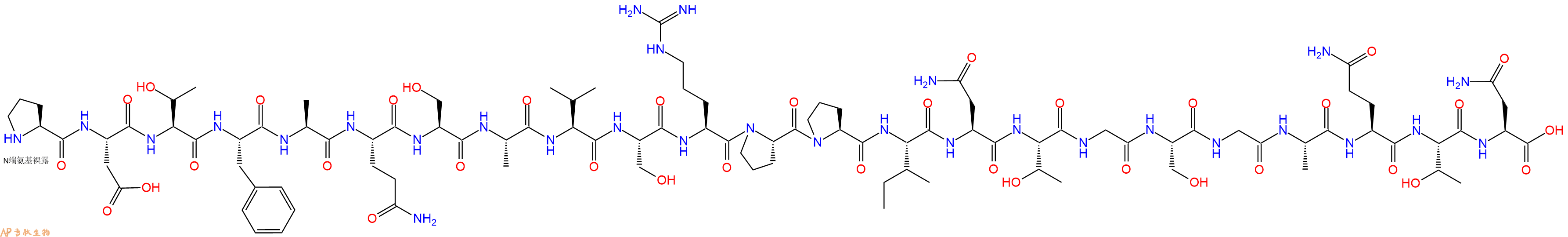 专肽生物产品H2N-Pro-Asp-Thr-Phe-Ala-Gln-Ser-Ala-Val-Ser-Arg-Pro-Pro-Ile-Asn-Thr-Gly-Ser-Gly-Ala-Gln-Thr-Asn-OH