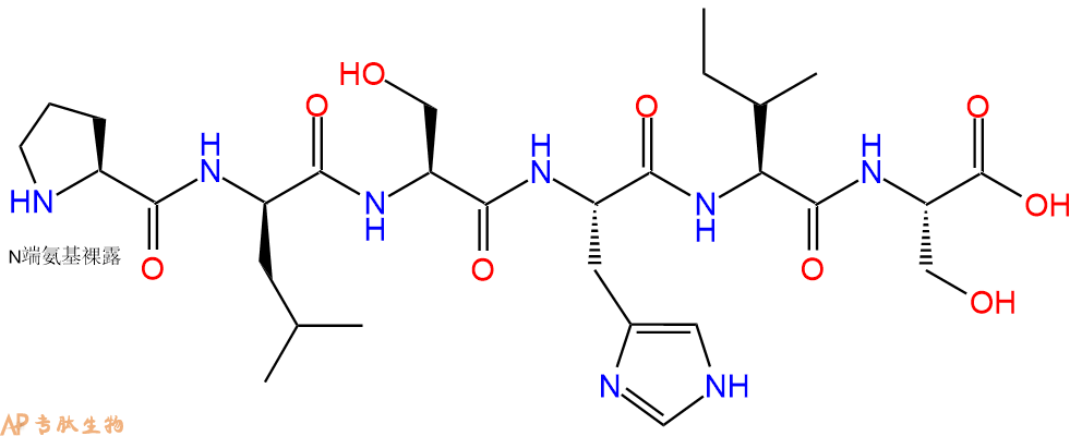专肽生物产品H2N-Pro-DLeu-Ser-His-Ile-Ser-OH