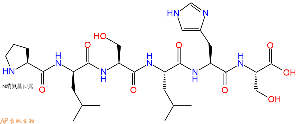 专肽生物产品H2N-Pro-DLeu-Ser-Leu-His-Ser-OH