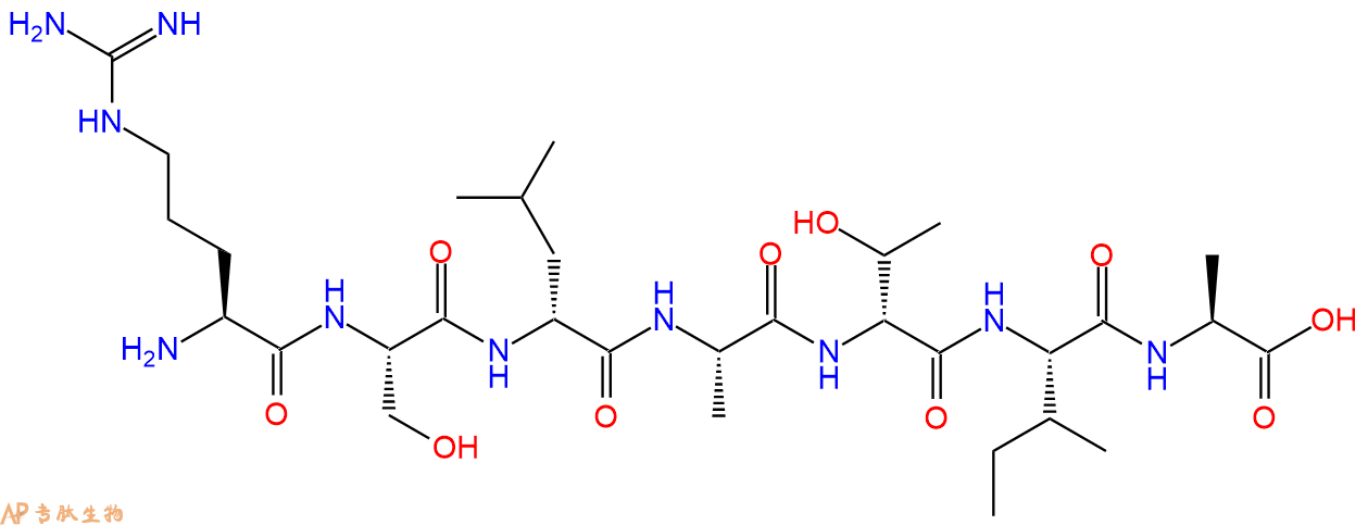 专肽生物产品H2N-Arg-Ser-DLeu-Ala-DThr-Ile-Ala-OH