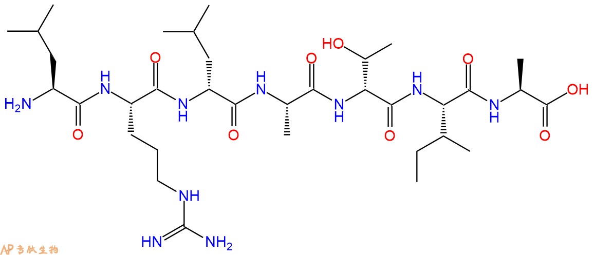 专肽生物产品H2N-Leu-Arg-DLeu-Ala-DThr-Ile-Ala-OH