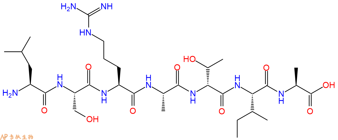 专肽生物产品H2N-Leu-Ser-Arg-Ala-DThr-Ile-Ala-OH